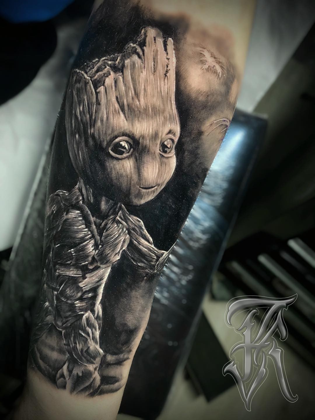 Tatouage Ombrage Nuage Avant Bras BodyWork • Forum bodmods