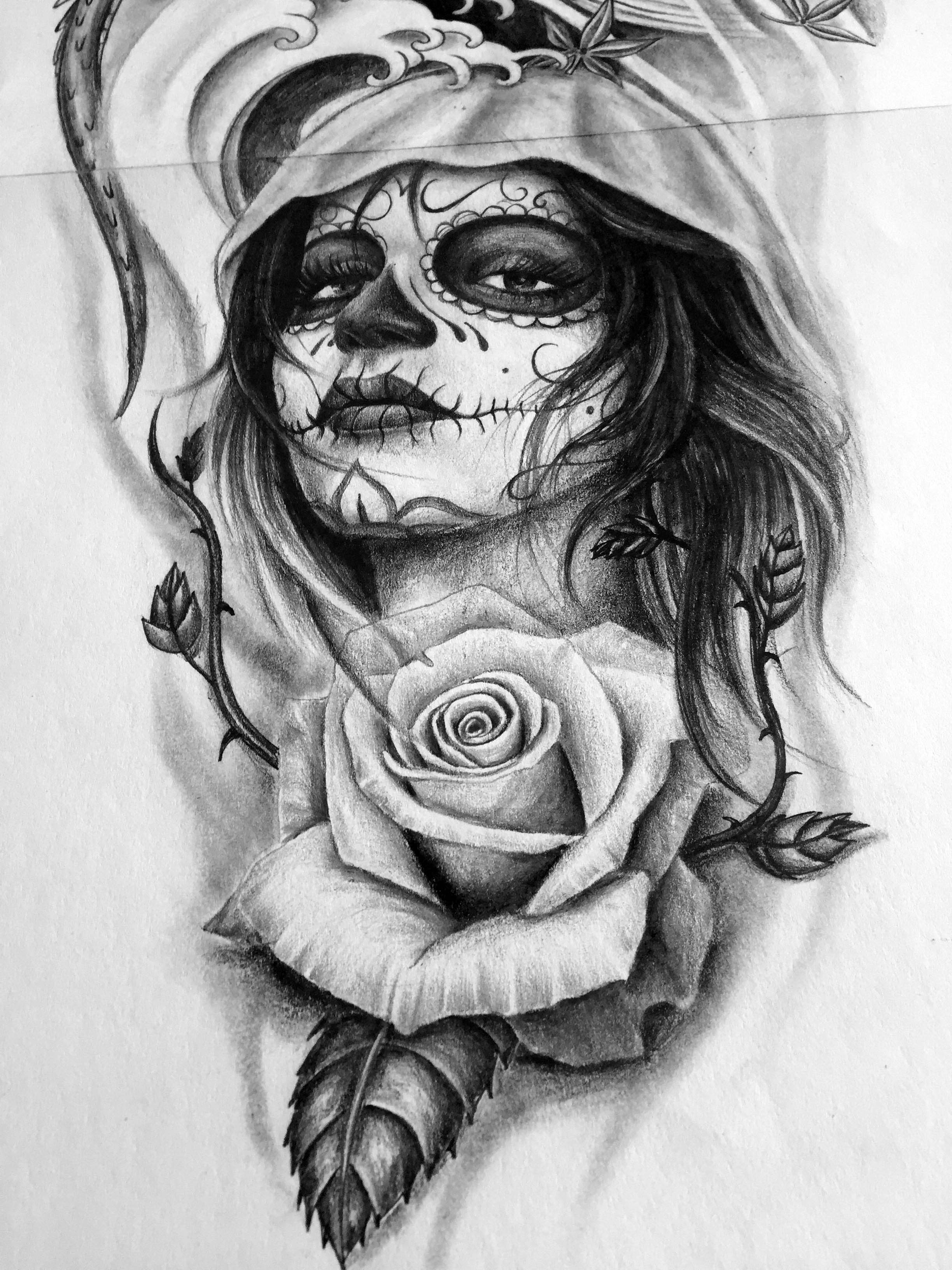 Top 82+ catrina tattoo drawing super hot - in.cdgdbentre