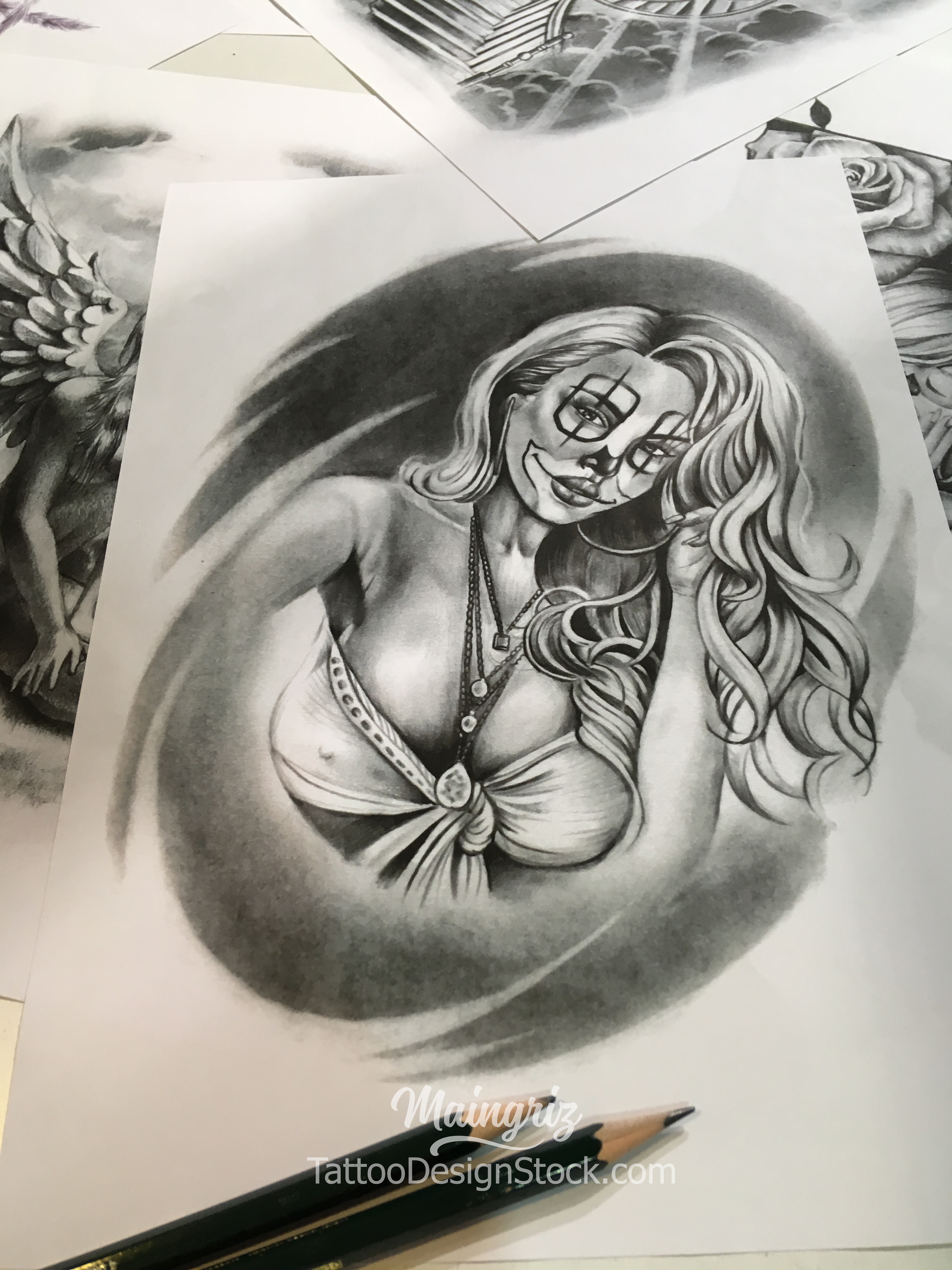 Catrina tattoo design | Maingriz Tattoo Design