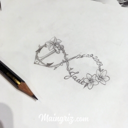 Flower Sleeve Maingriz Tattoo Design